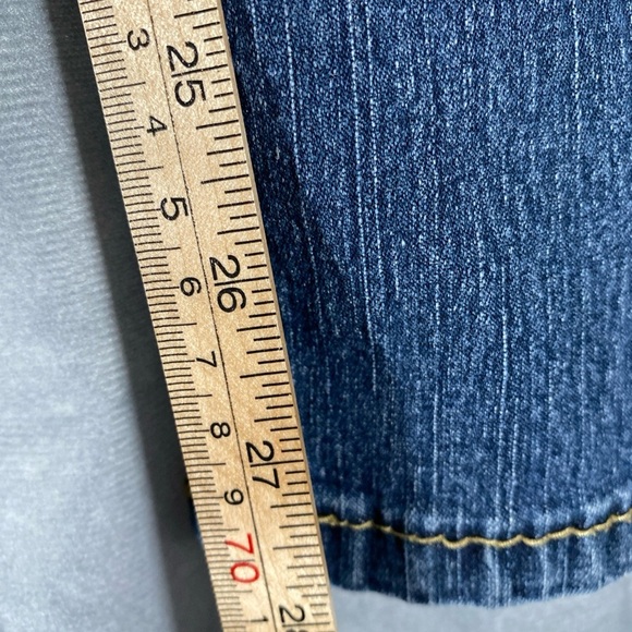 Vintage Angels Jeans Women Sz 10 Straight Leg Denim Mid Wash Flap Pocket Y2K - Picture 3 of 10